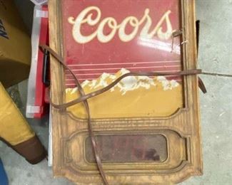 2nd Coors working clock sign - vintage and cool