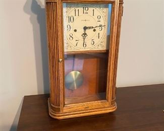 Vintage Howard Miller Westminster Chime Clock  with key #613-108  