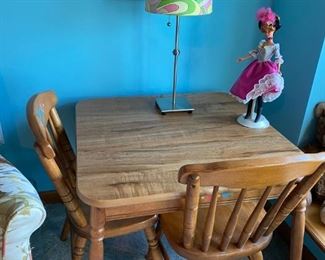 Kids Wooden Table with 2 chairs