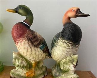 Vintage Norleans Porcelain Duck Figurines 