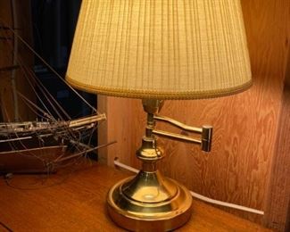 Vintage Brass Extendable Desk Lamp