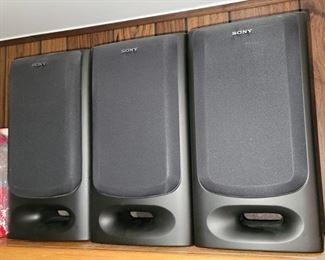 Six Sony speakers