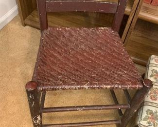 Old wicker child’s chair