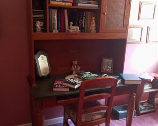Books and Desk with Shelves
