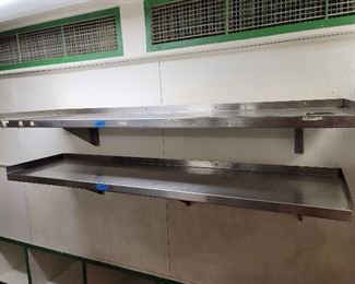 Vfd013 Two Stainless Steel Shelves w/Brackets 66" w x 16" d x 10" h