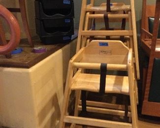 Vfd057 -Wood High Chairs & Plastic Booster Seats for Kids