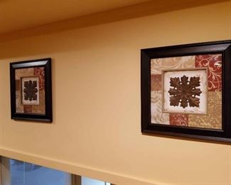 Vfd077 - Pair of Framed 2D Art