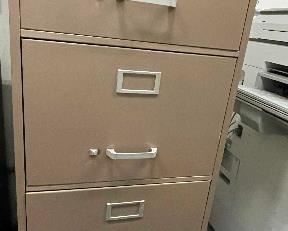 Vfd088 - Four-Drawer Upright Metal Filing Cabinet 