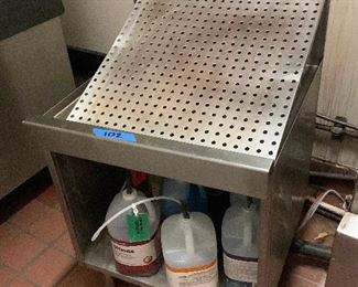 Vfd102 - Stainless Steel Glass 24" x 24" x 28.75" Tender Rack Model DBGR-24 & More