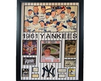 1961 Yankees Team Signed Collage