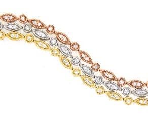 3.05ct Diamond Set of Three Bracelet