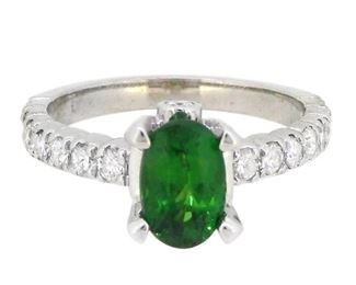 1.52ct Tsavorite & 0.72ct Diamond Ring