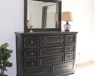 Liberty Furniture Harvest Home Drawer Dresser, Night Stands, Tall Chest of Drawers, King Bed 



