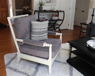 Twisted Arm Occasional spindle accent chair