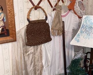 Antique Clothing & Vintage Purses 