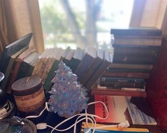Ceramic tree & books 
