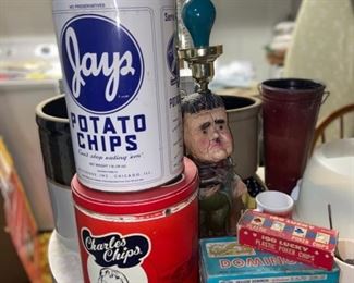 Potato chip cans 