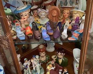 Collectible Shoes & Head Vases 