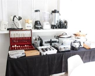 Vintage and newer small kitchen appliances