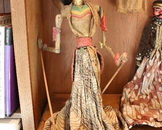 Vintage Wayang Golek Indonesian Stick Puppet