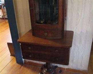 Antique Table Top Curio Cabinet