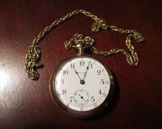 Gold Plate Pocket Watch