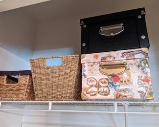 Storage boxes and baskets