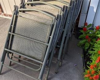 Patio folding chairs