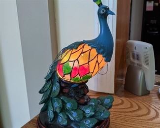 Peacock lamp