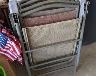 Patio folding chairs