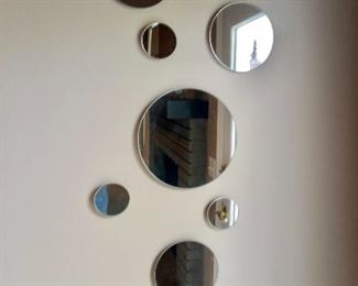 Circular wall mirrors