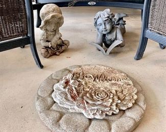 Concrete angel concrete stepping stone