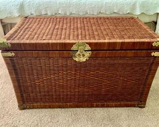 Wicker trunk wicker chest