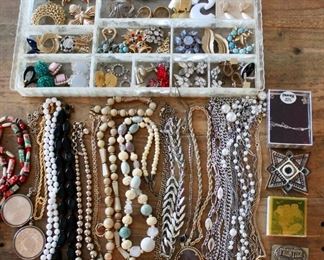 Large selection of costume jewelry.