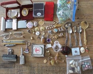 Lots of costume jewelry and interesting “smalls”.