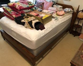 Bed frame/headboard by El Chico by Kent-Coffey. Includes size full mattress and box.