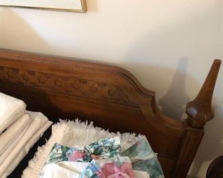 Close-up look at headboard by El Chico by Kent-Coffey.