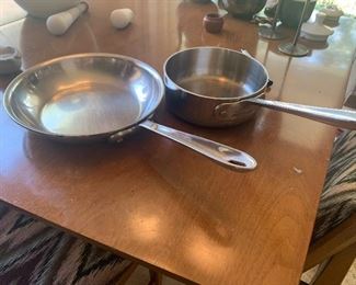 All Clad Stainless skillet and sauce pan ( no lids )