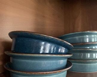 7 Place Settings Dansk Generations Dinnerware  in blue and teal 