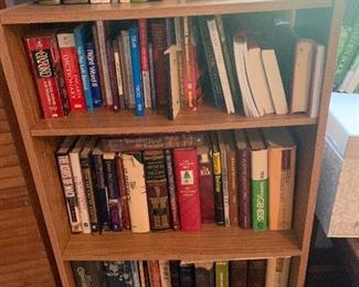 Novels $2 each Coffee table bools $8 each Bookshelf $15