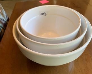 Ceramic Mixing Bowls $20/3