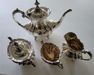 Sterling tea set