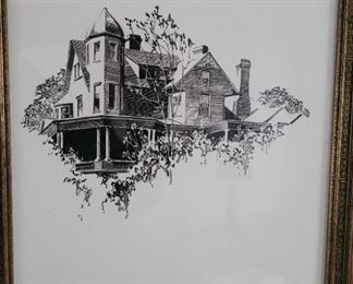 Francis Lee Jacques scratch board