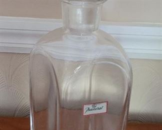 Baccarat decanter.