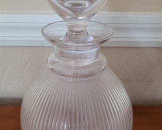 Lalique decanter.