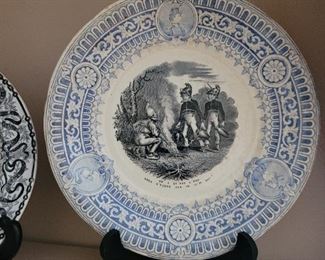 Napoleon transfer ware porcelain plate.