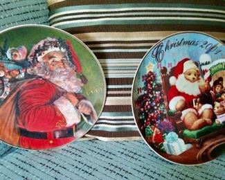 Avon Christmas collector plates, 1990-2001