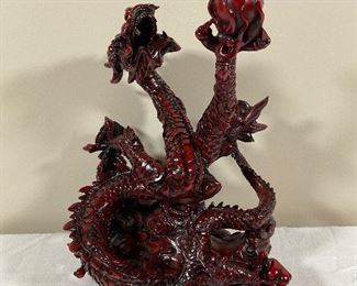 Resin Dragon and Orb
