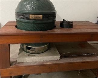 Big Green Egg and Table (sold separately)