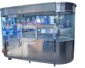 10. Stainless Steel Security Booth